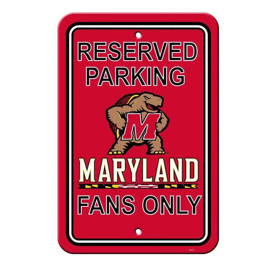  Maryland Terrapins Reserved Parking Sign 12x18 Plastic -  ToylandEU™