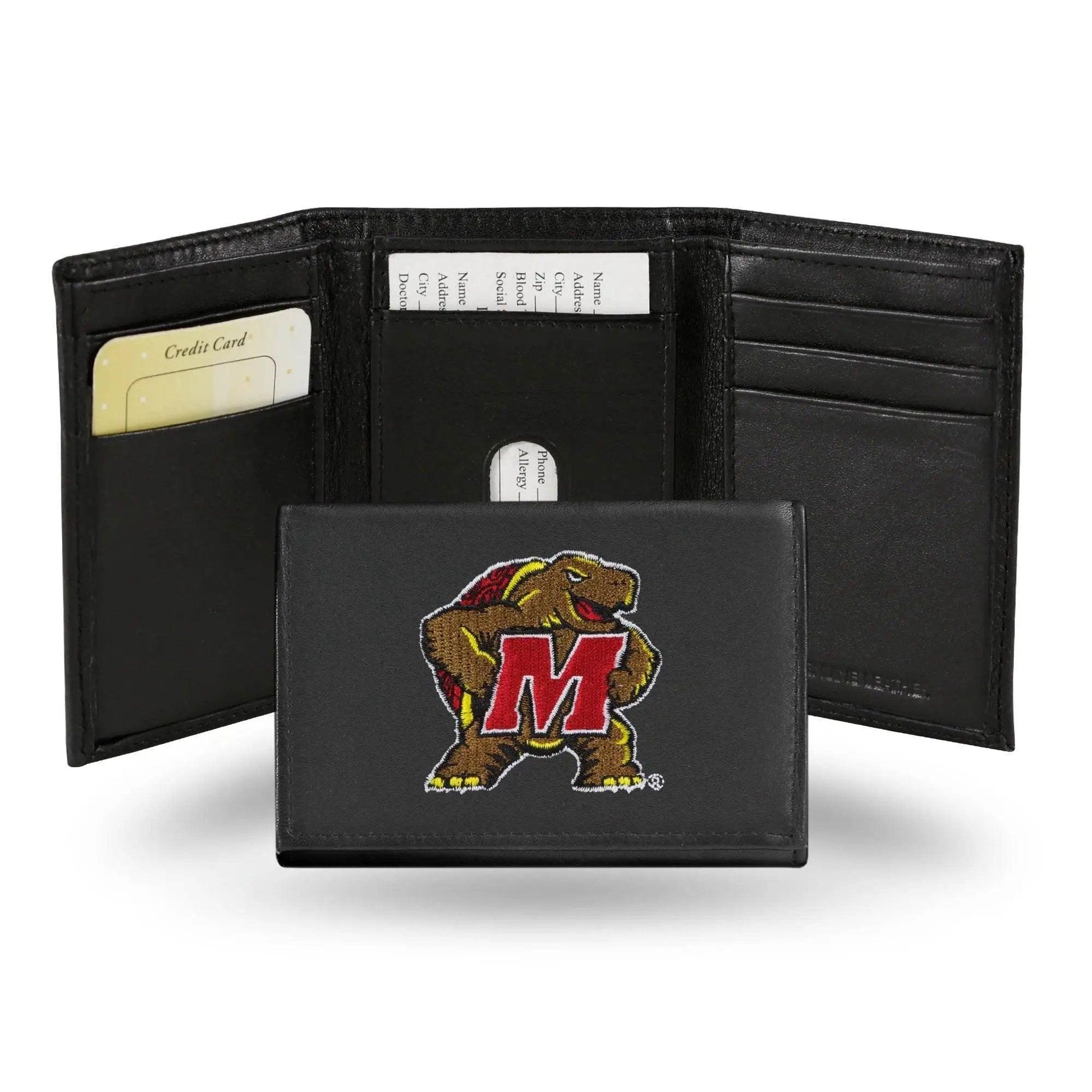  Maryland Terrapins Trifold Leather Wallet Embroidered -  ToylandEU™