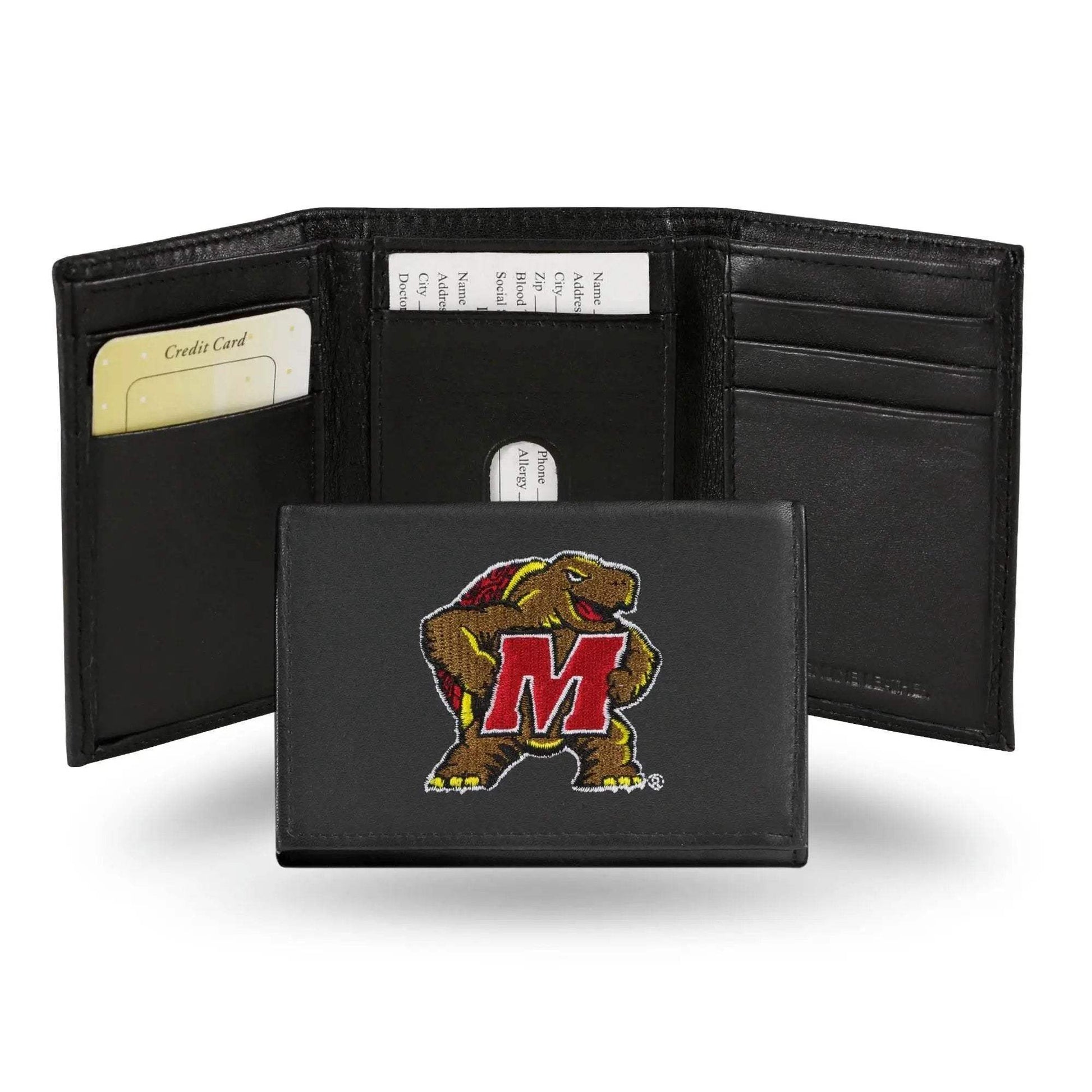  Maryland Terrapins Trifold Leather Wallet Embroidered -  ToylandEU™