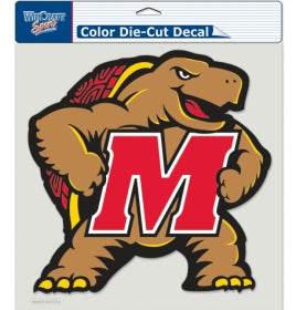 Maryland Terrapins Vinyl Decal 8x8 Perfect Cut Color - ToylandEU