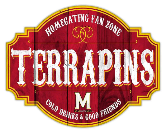  Maryland Terrapins Wood Sign 12 Inch Homegating Tavern -  ToylandEU™