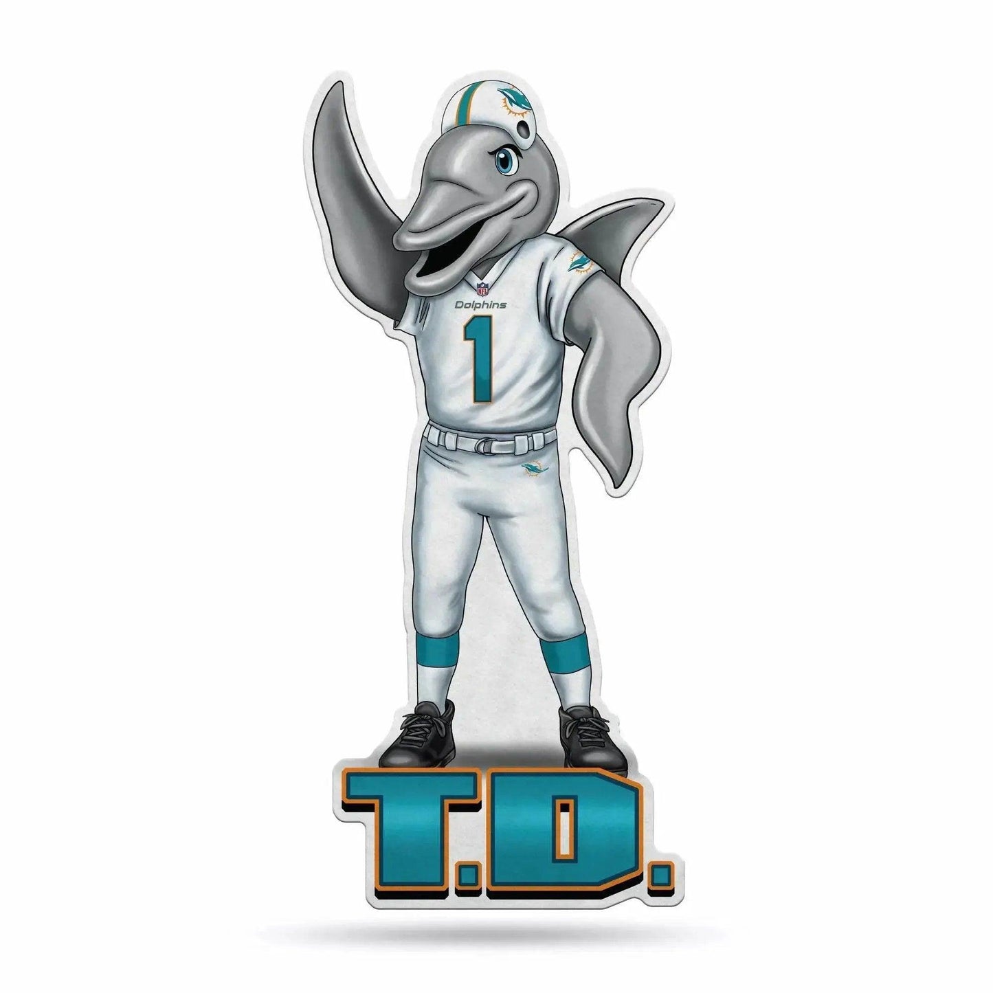  Miami Dolphins Pennant Shape Mascot Design Felt Decor -  ToylandEU™