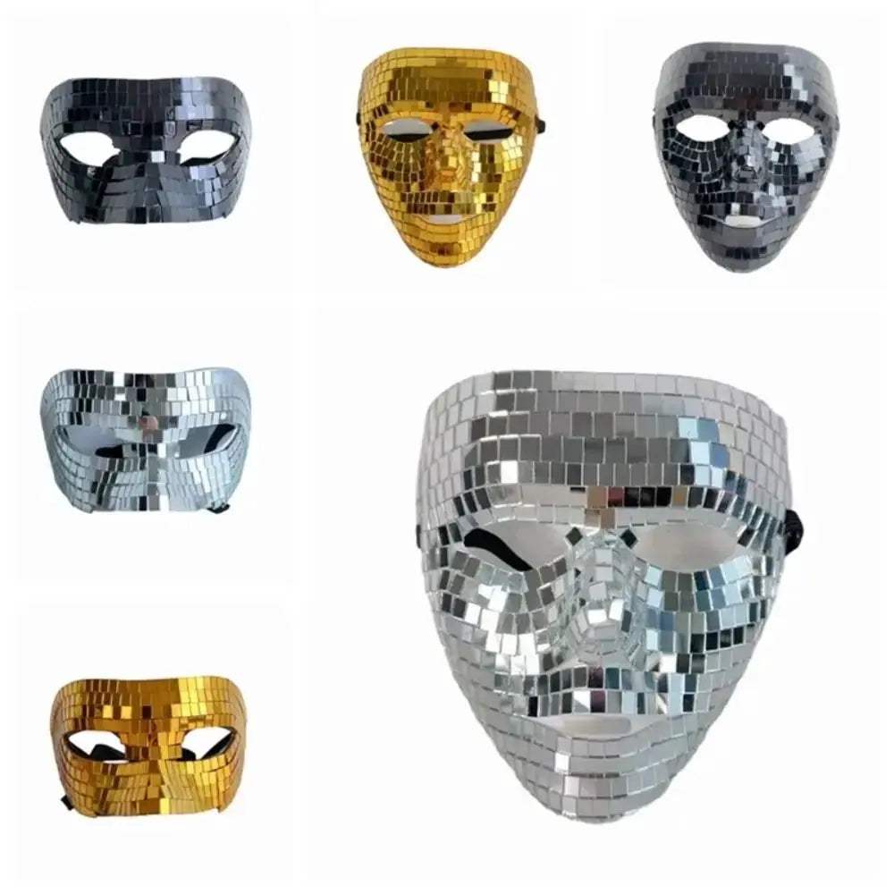  Masquerade Mask Glitter Mirror Full Face Accessory -  ToylandEU™