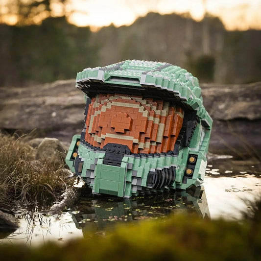 Master Chief Helmet LEGO Replica Life Size 2700 Bricks -  ToylandEU™