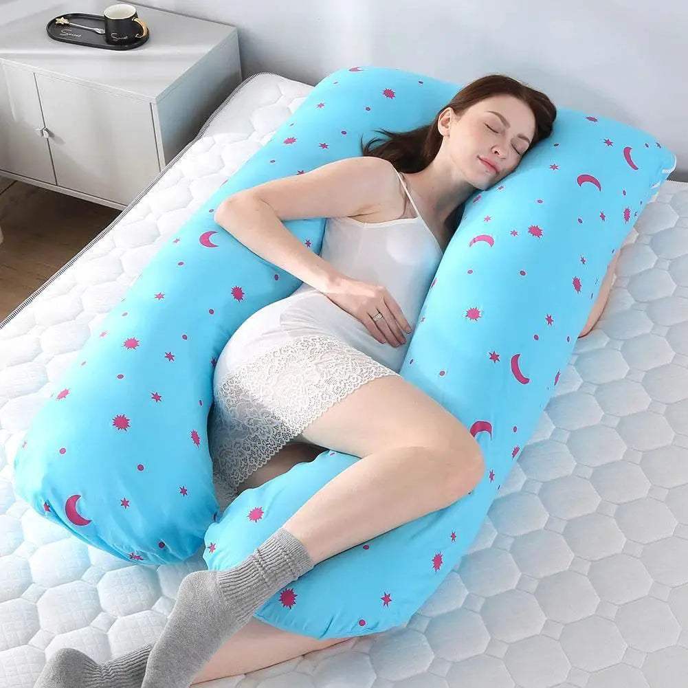 Maternity Pillowcase Pure Cotton Printing Cushion Cover U-Typ for Pregnant Women - ToylandEU