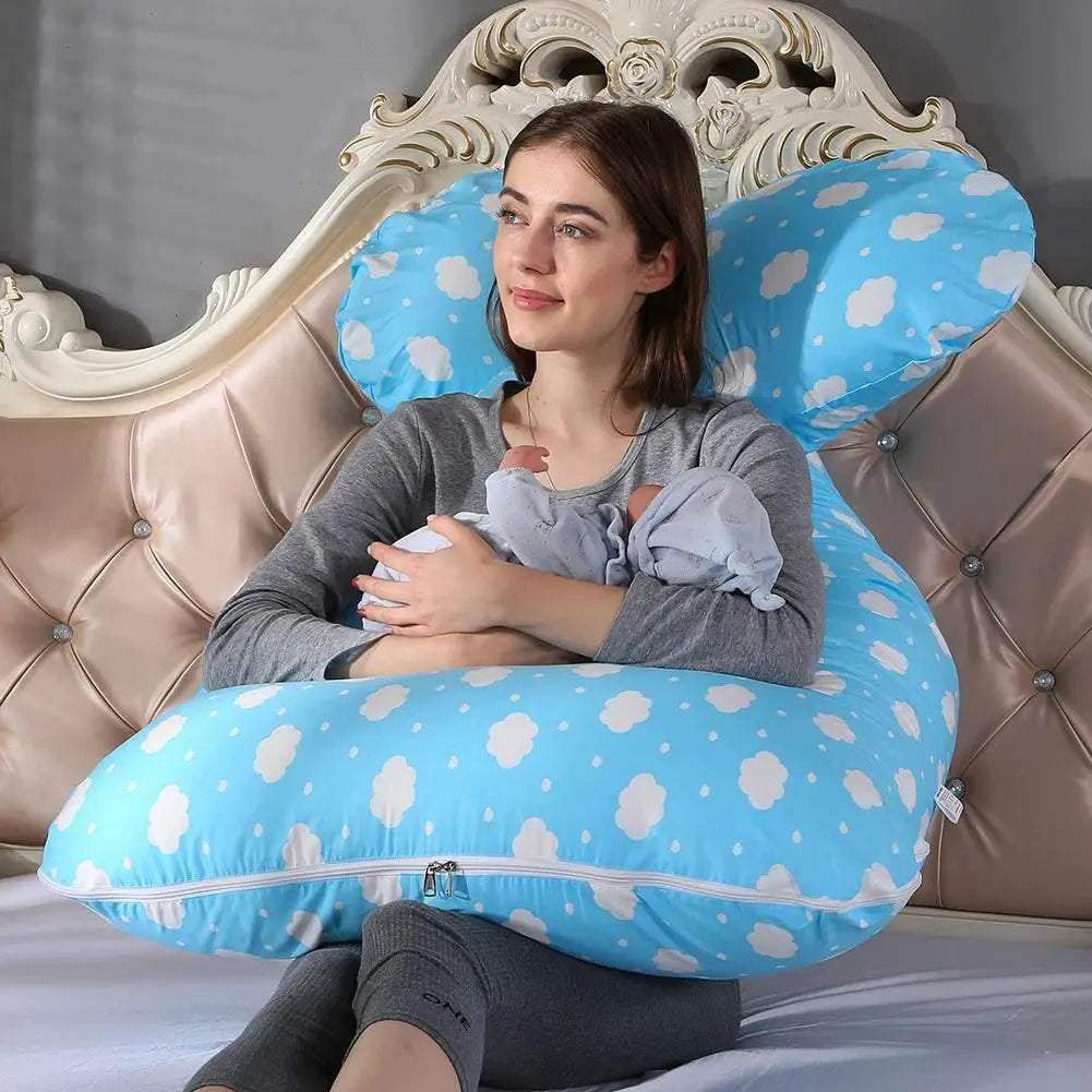 Maternity Pillowcase Pure Cotton Printing Cushion Cover U-Typ for Pregnant Women - ToylandEU