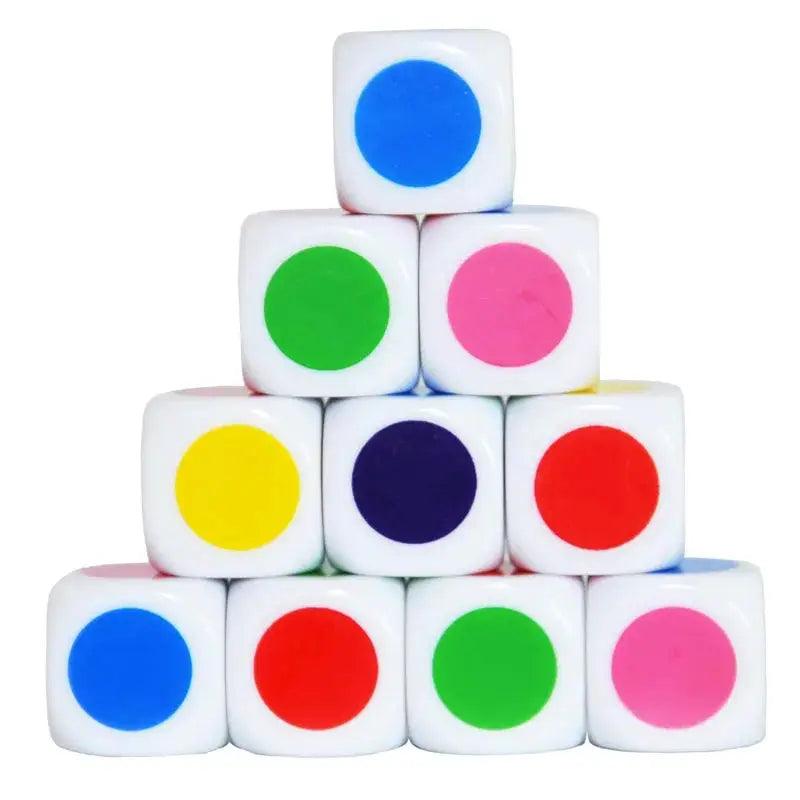  Math Dice Set With Colored Dots For Classroom Learning -  ToylandEU™