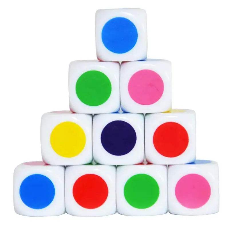 Math Dice Set With Colored Dots For Classroom Learning Resources - ToylandEU
