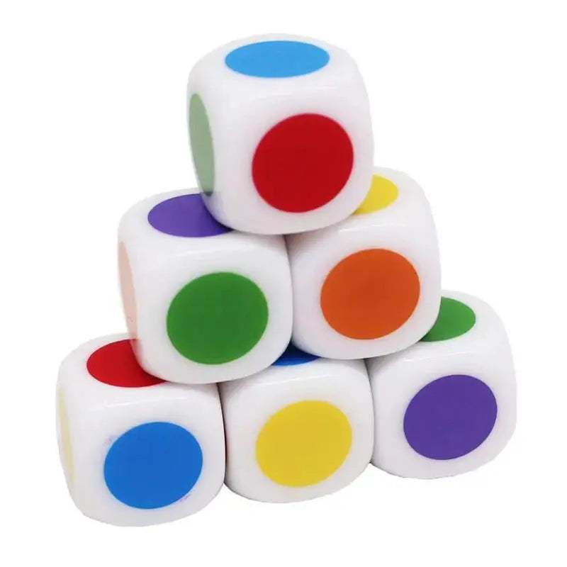 Math Dice Set With Colored Dots For Classroom Learning Resources - ToylandEU