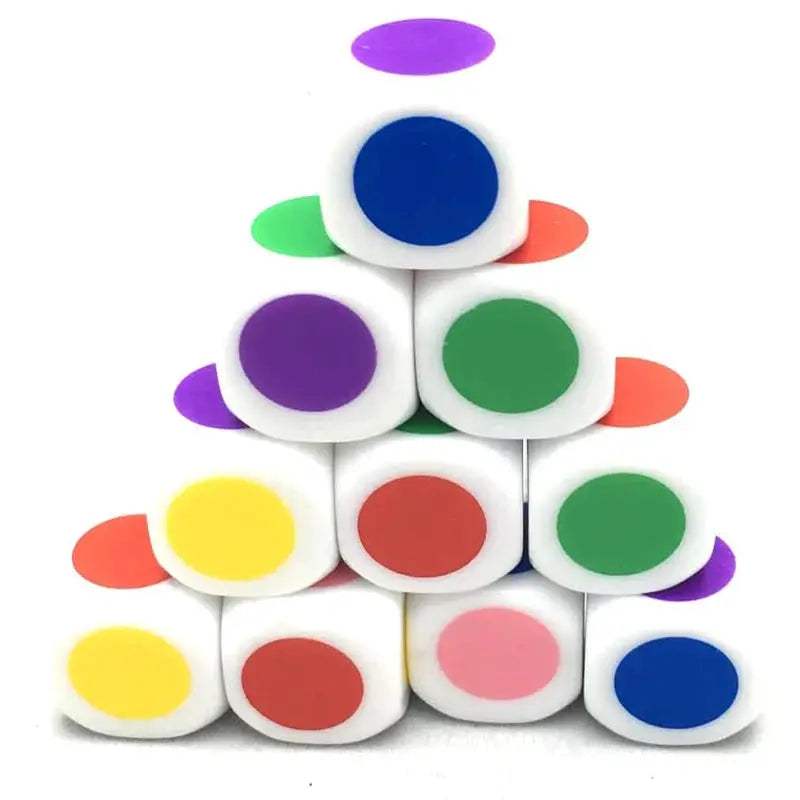 Math Dice Set With Colored Dots For Classroom Learning Resources - ToylandEU