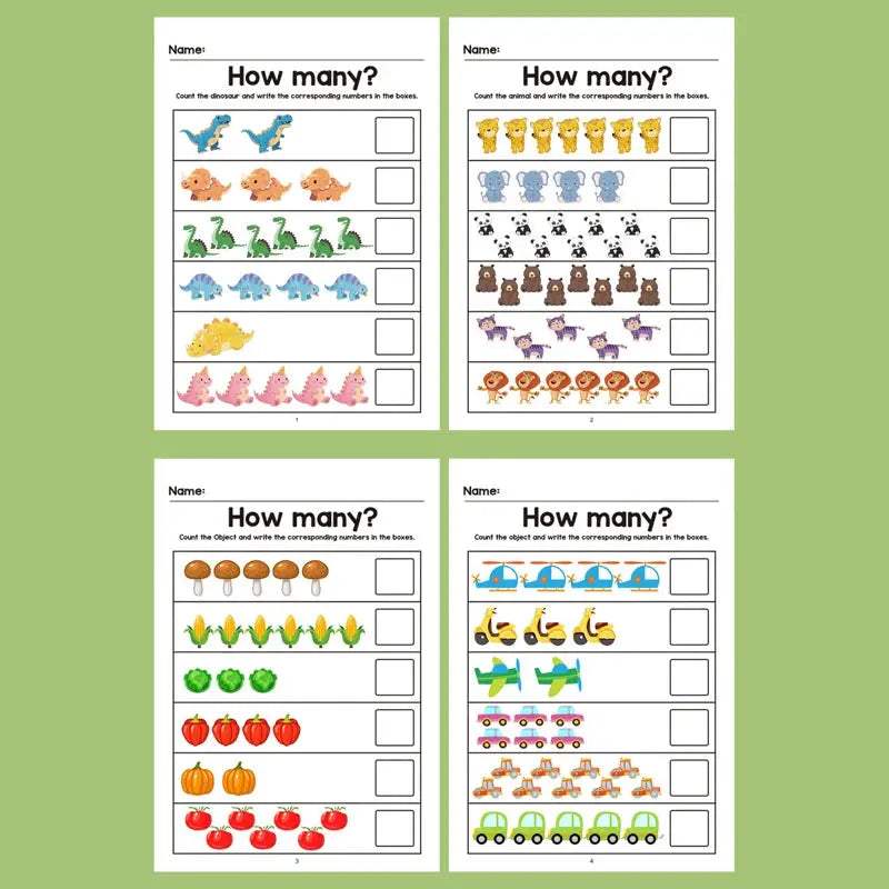 Math Exercise Book For Kids 3 To 8 Strengthens Logic - ToylandEU
