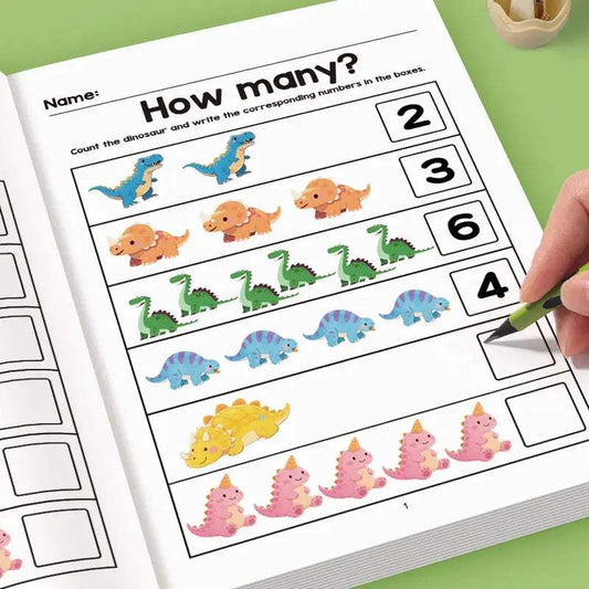  Math Exercise Book For Kids Strengthens Logic Ages 3 8 -  ToylandEU™