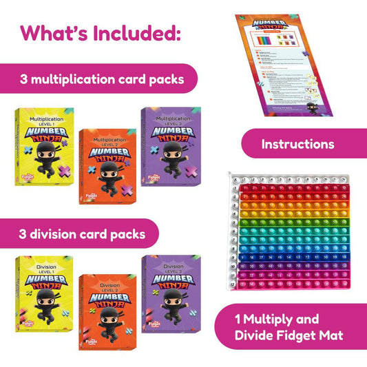Multiplication And Division Game | Mental Math Speed | 2 To 4 Players | Grades 2 To 4
