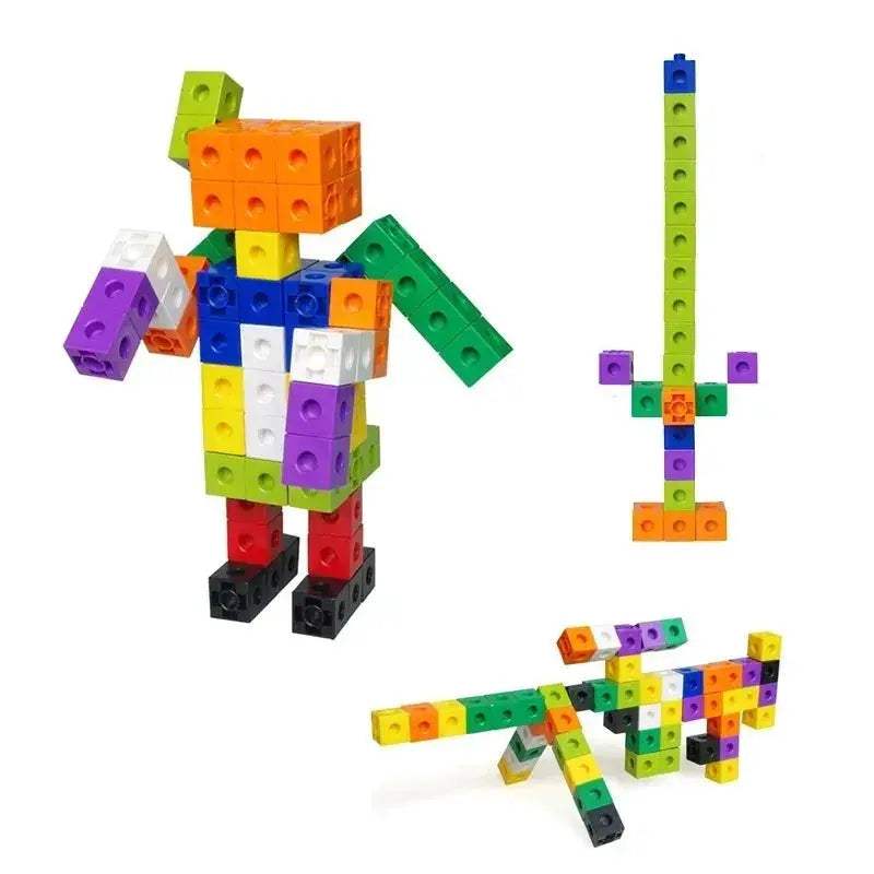 Math Linking Cubes Educational Counting Blocks For Kids - ToylandEU
