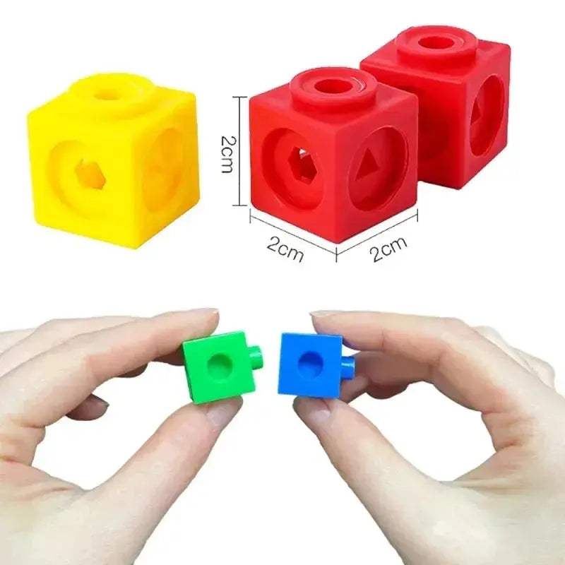 Math Linking Cubes Educational Counting Blocks For Kids - ToylandEU