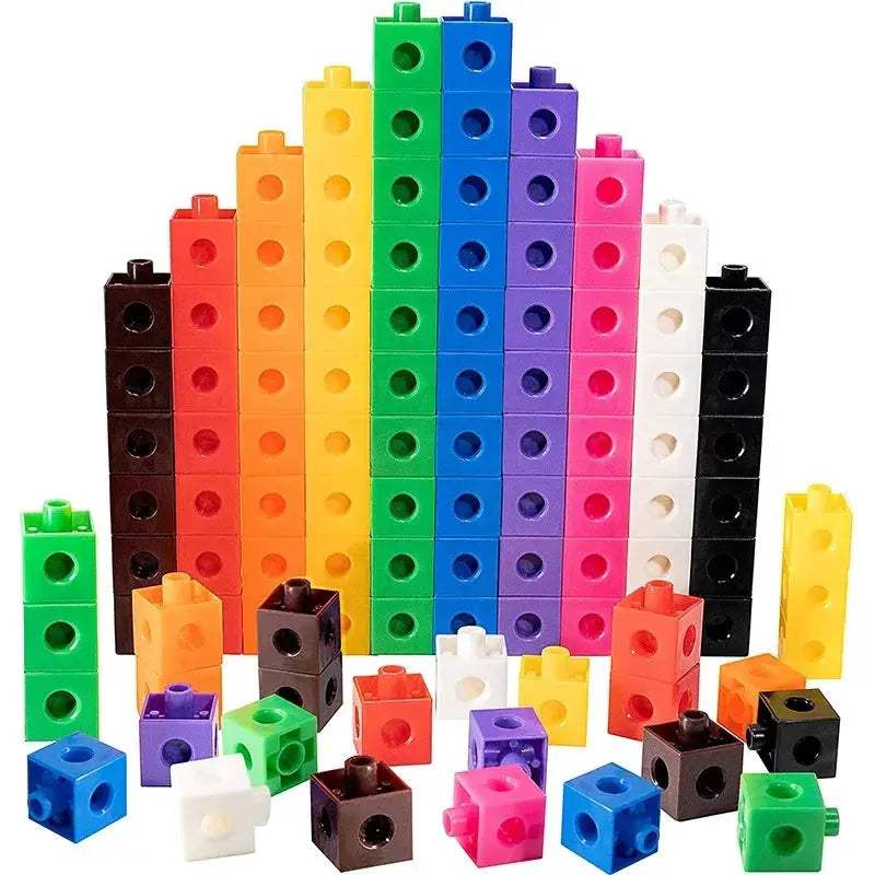 Math Linking Cubes Educational Counting Blocks for Kids - ToylandEU