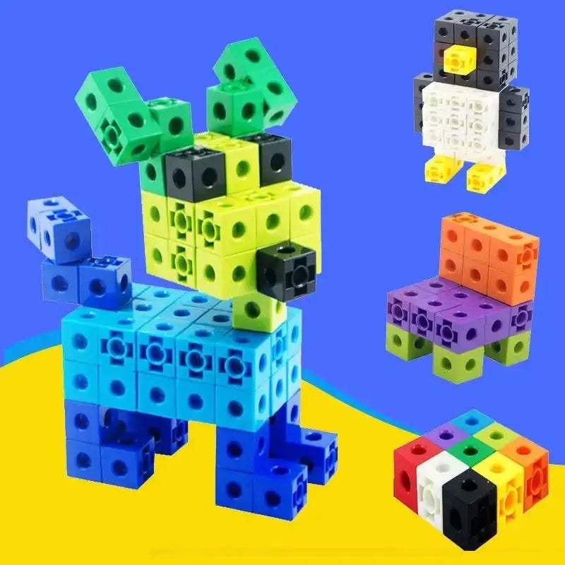 Math Linking Cubes Educational Counting Blocks for Kids - ToylandEU