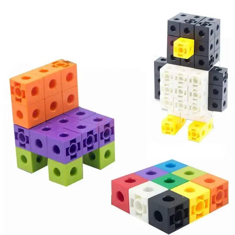 Math Linking Cubes Educational Counting Blocks for Kids - ToylandEU