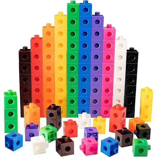  Math Linking Cubes Interlocking Educational Blocks -  ToylandEU™