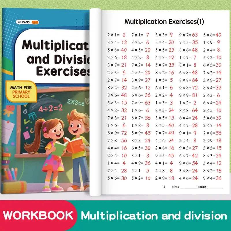Math Workbook for Multiplication and Division Mastery - ToylandEU