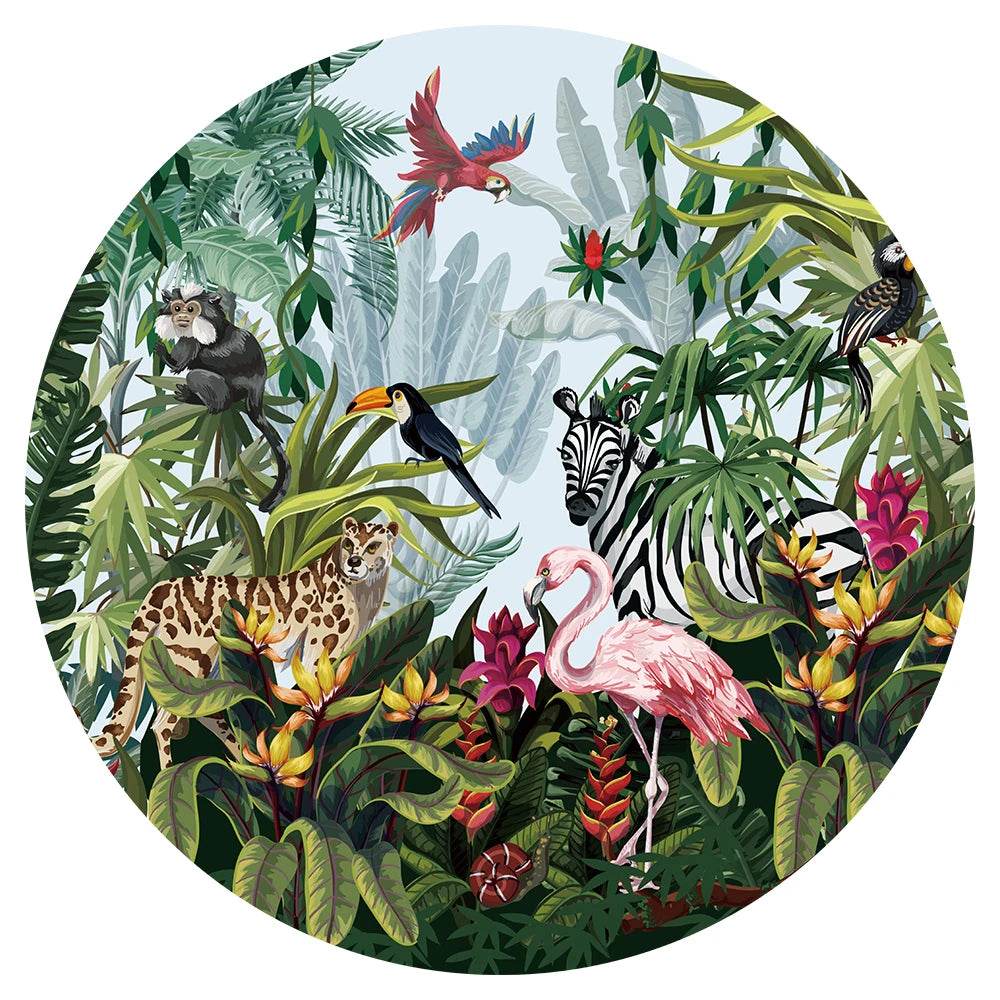 MaxRenard 1000-Piece Round Jigsaw Puzzle for Adults - Animal Party Design, 26.97” Diameter, Perfect Home Decoration Toy - ToylandEU