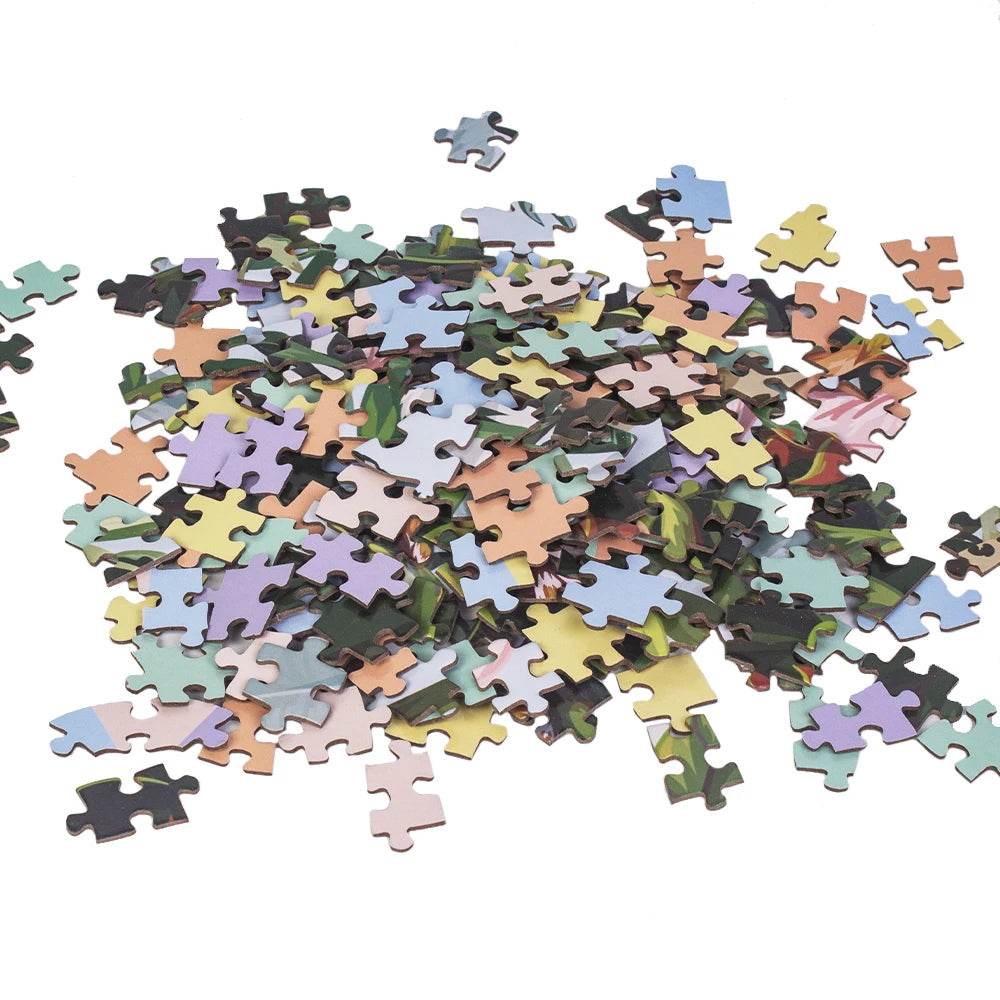 MaxRenard 1000-Piece Round Jigsaw Puzzle for Adults - Animal Party Design, 26.97” Diameter, Perfect Home Decoration Toy - ToylandEU