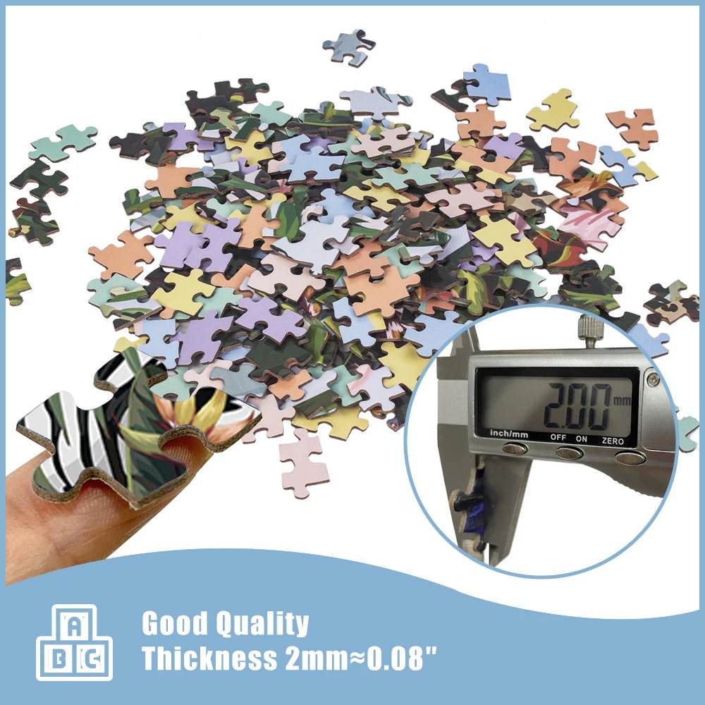 MaxRenard 1000-Piece Round Jigsaw Puzzle for Adults - Animal Party Design, 26.97” Diameter, Perfect Home Decoration Toy - ToylandEU