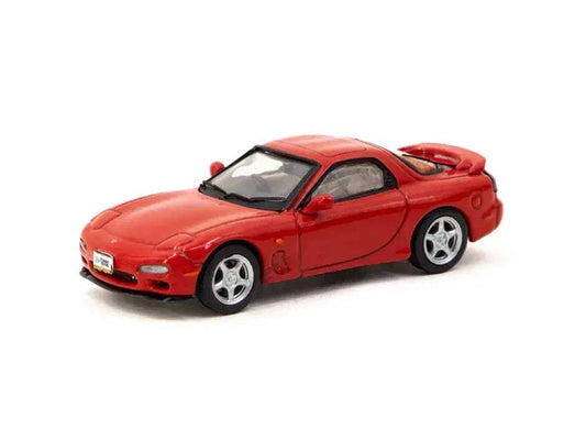 Mazda RX-7 FD3S Diecast Model 1/64 Red J Collection - ToylandEU