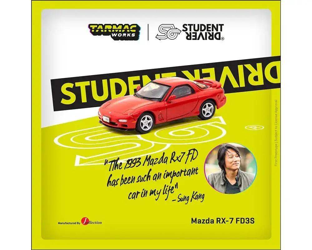 Mazda RX-7 FD3S Diecast Model 1/64 Red J Collection - ToylandEU