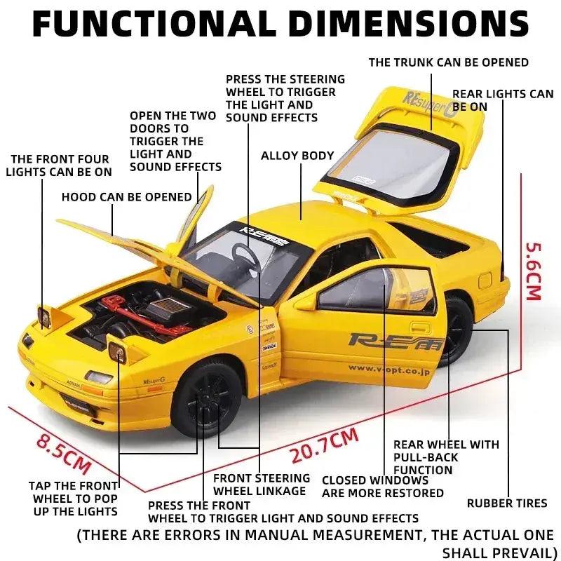    Mazda RX7 Diecast Car Sound And Light |   -  ToylandEU™