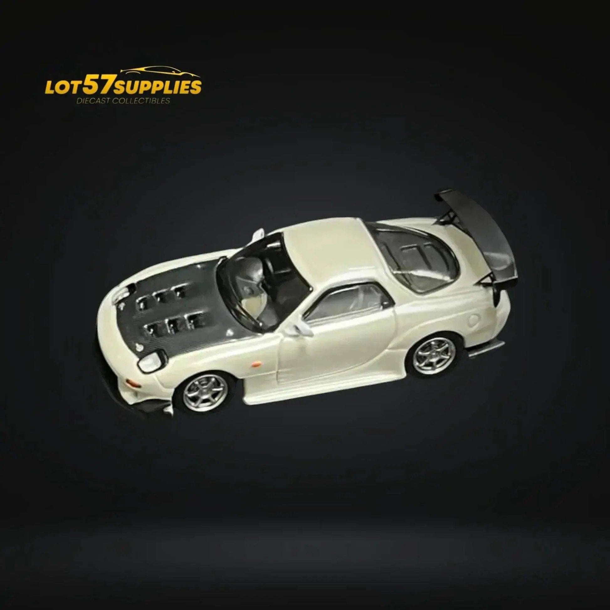  Mazda RX7 Diecast Model 1 64 Limited Pearl White -  ToylandEU™