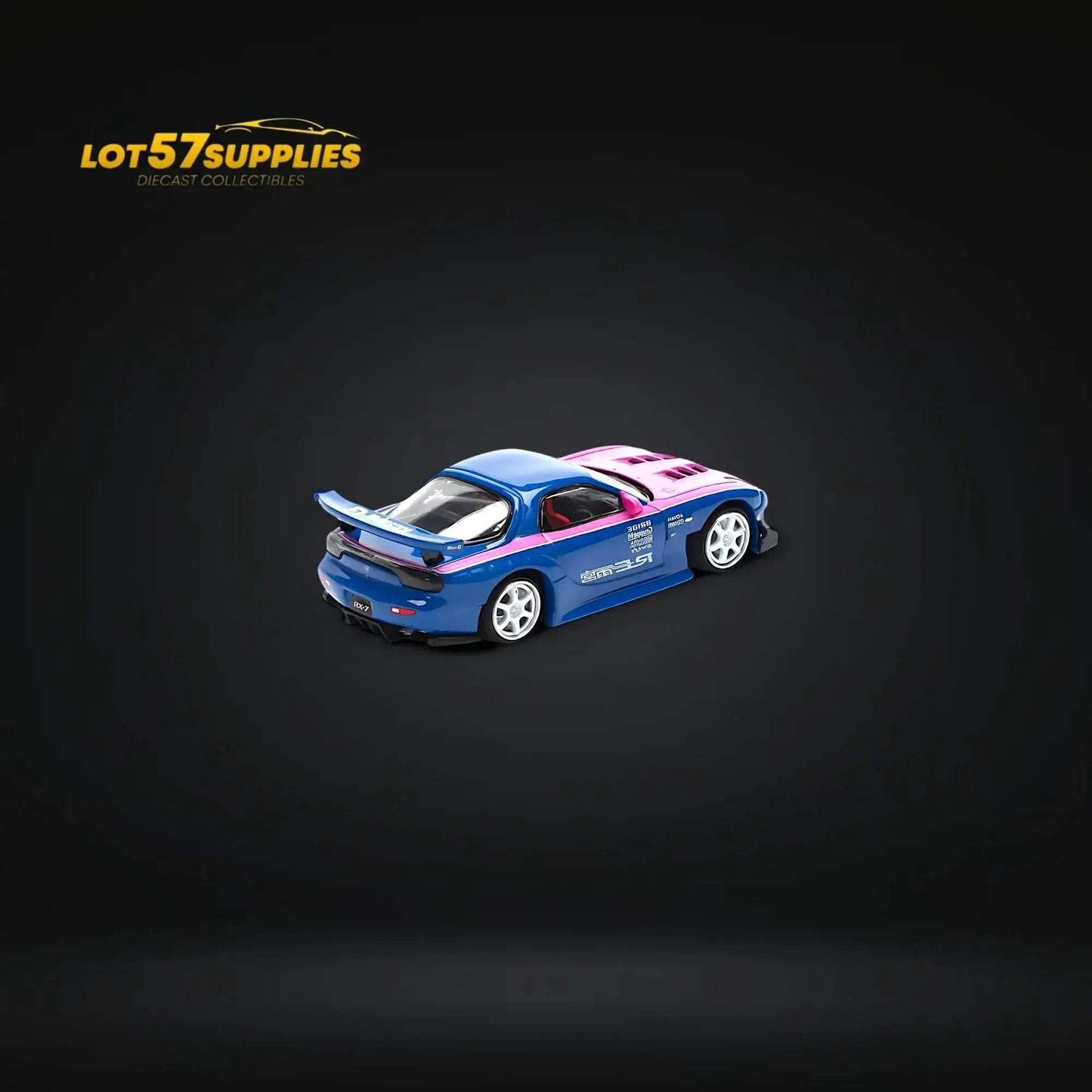 Mazda RX7 Diecast RE Amemiya Limited Edition Blue Pink - ToylandEU