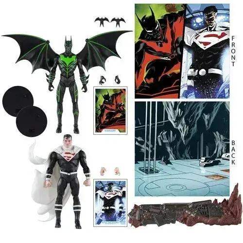 DC Multiverse Batman Beyond Vs Justice Lord Superman Premium Figures - ToylandEU