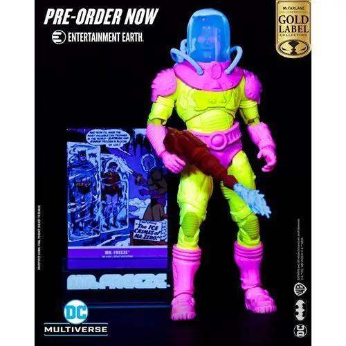 McFarlane Toys DC Multiverse Mr. Freeze Black Light Gold Label 7-Inch Scale Action Figure - Entertainment Earth Exclusive - ToyShnip
