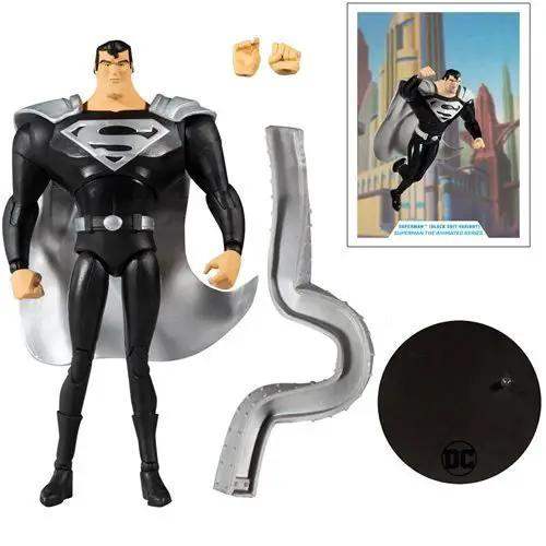 McFarlane Toys DC Multiverse Superman Black Suit Superman: The Animated Series 7-Inch Scale Action Figure - ToyShnip