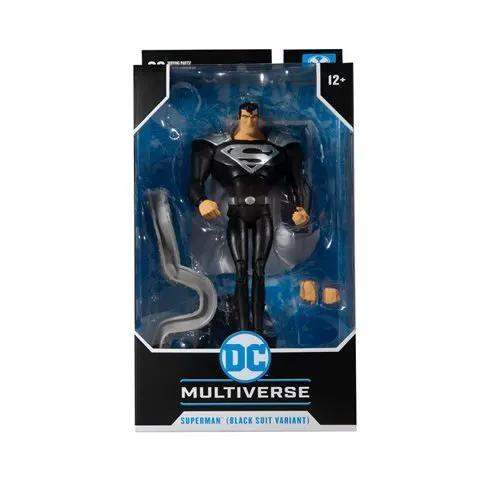 McFarlane Toys DC Multiverse Superman Black Suit Superman: The Animated Series 7-Inch Scale Action Figure - ToyShnip