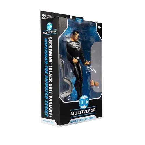 McFarlane Toys DC Multiverse Superman Black Suit Superman: The Animated Series 7-Inch Scale Action Figure - ToyShnip