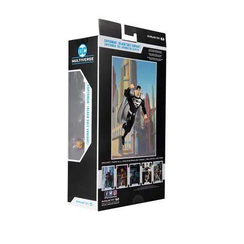 McFarlane Toys DC Multiverse Superman Black Suit Superman: The Animated Series 7-Inch Scale Action Figure - ToyShnip