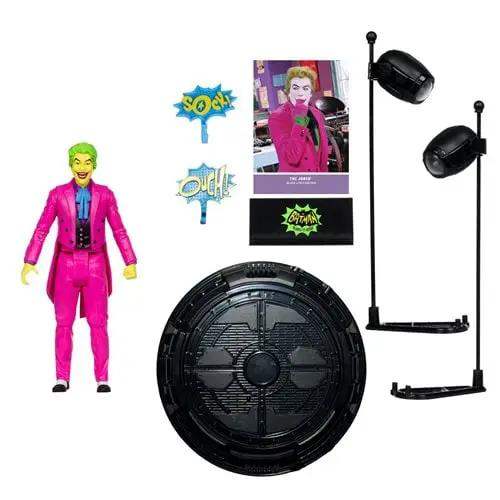 McFarlane Toys DC Retro The Joker Batman: Classic TV Series Black Light Gold Label 6-Inch Action Figure - Entertainment Earth Exclusive - ToyShnip