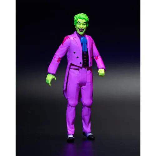 McFarlane Toys DC Retro The Joker Batman: Classic TV Series Black Light Gold Label 6-Inch Action Figure - Entertainment Earth Exclusive - ToyShnip