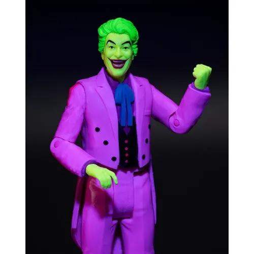 McFarlane Toys DC Retro The Joker Batman: Classic TV Series Black Light Gold Label 6-Inch Action Figure - Entertainment Earth Exclusive - ToyShnip