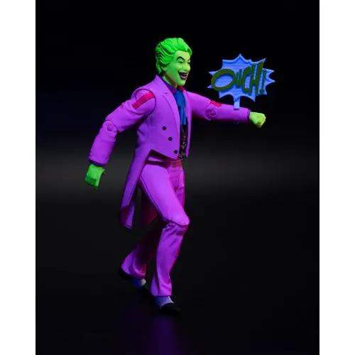 McFarlane Toys DC Retro The Joker Batman: Classic TV Series Black Light Gold Label 6-Inch Action Figure - Entertainment Earth Exclusive - ToyShnip