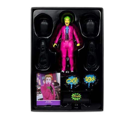 McFarlane Toys DC Retro The Joker Batman: Classic TV Series Black Light Gold Label 6-Inch Action Figure - Entertainment Earth Exclusive - ToyShnip