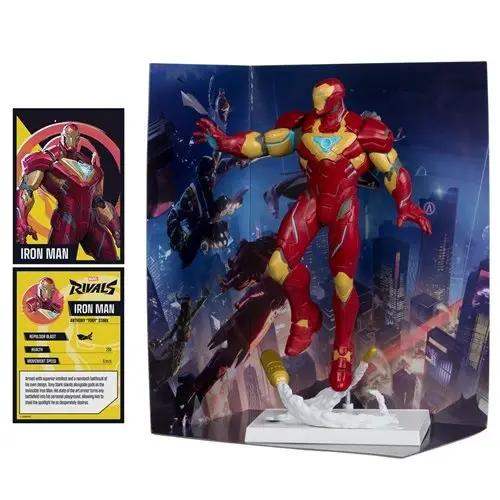 McFarlane Toys Marvel Rivals Iron Man 1:6 Scale Posed Figure with Scene and Comic - ToyShnip