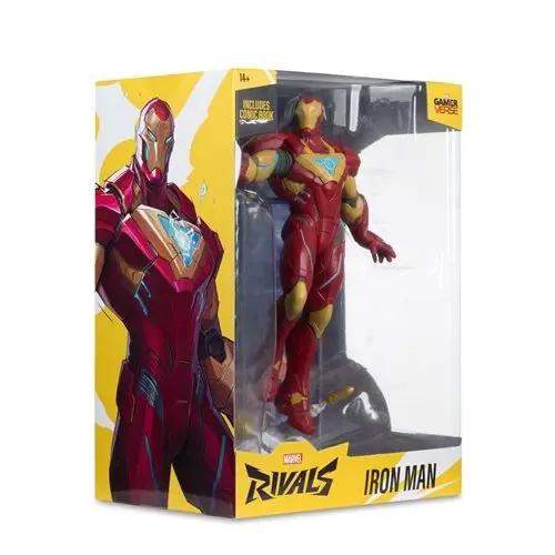McFarlane Toys Marvel Rivals Iron Man 1:6 Scale Posed Figure with Scene and Comic - ToyShnip