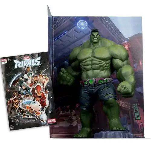 McFarlane Toys Marvel Rivals The Hulk 1:6 Scale Posed Figure with Scene and Comic - ToyShnip
