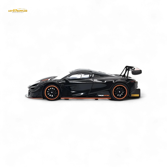 McLaren 720S GT3X Diecast Collectible 1:64 Black Finish - ToylandEU