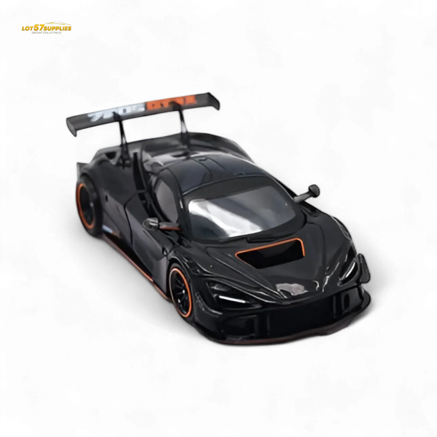 McLaren 720S GT3X Diecast Collectible 1:64 Black Finish - ToylandEU