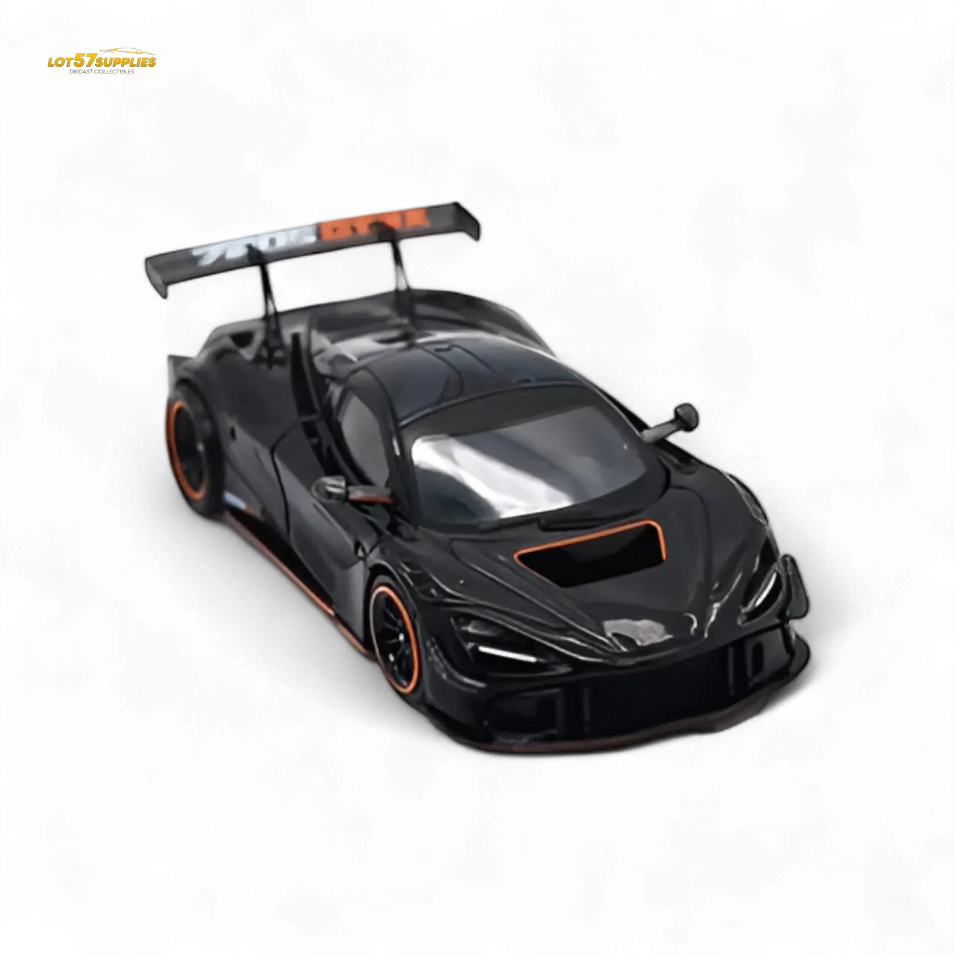 McLaren 720S GT3X Diecast Collectible 1:64 Black Finish - ToylandEU