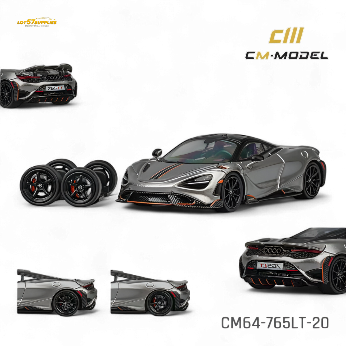 McLaren 765LT Diecast | 1/64 Scale | Toylandeu™